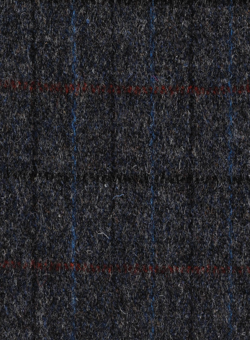 Harris Tweed Grey & Blue Herringbone Fabric | FWD 1716-A5 – Harris ...