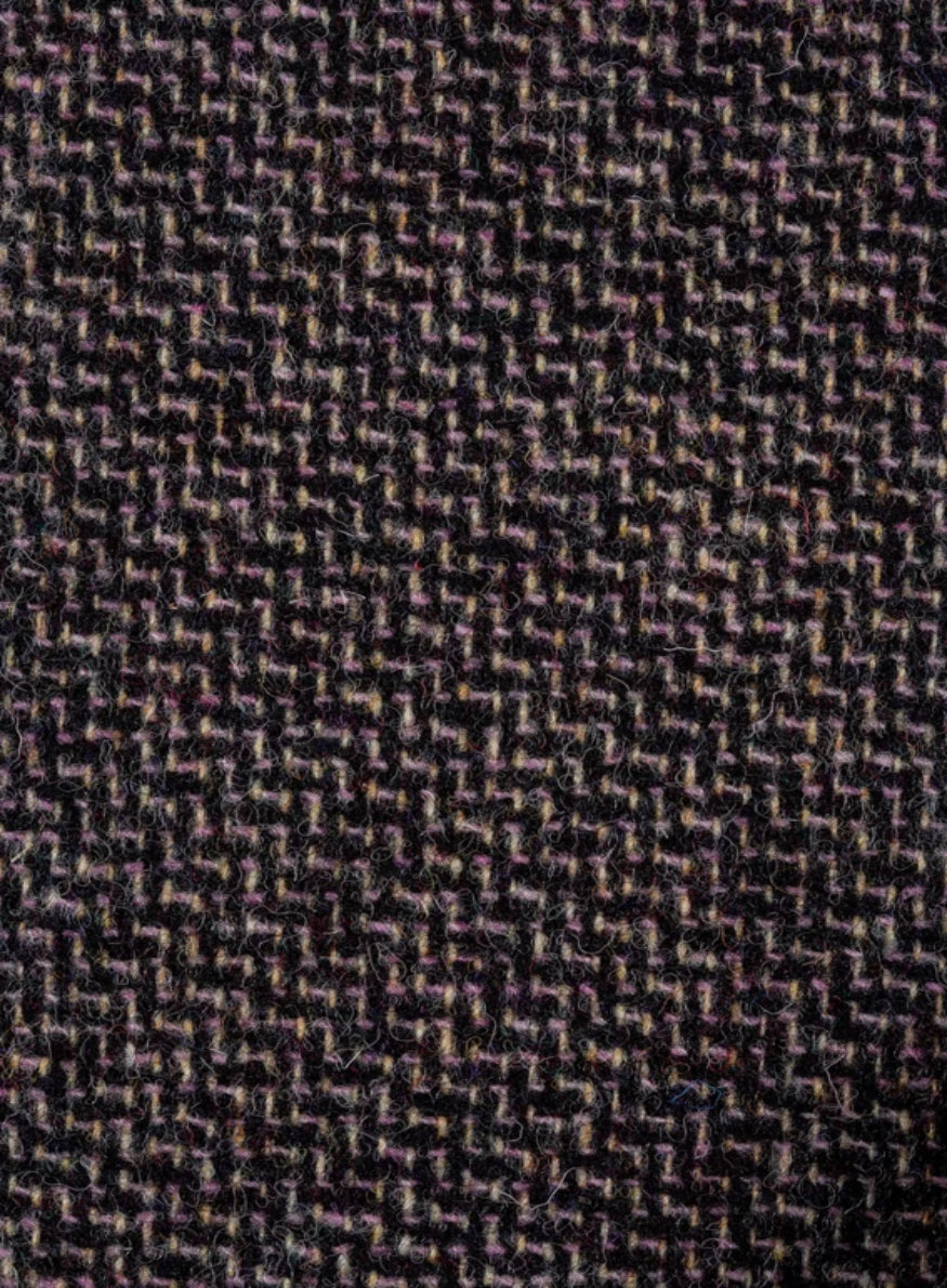 Black & Pink Geometric Harris Tweed Fabric - FWD HTHS17-05 – Harris ...